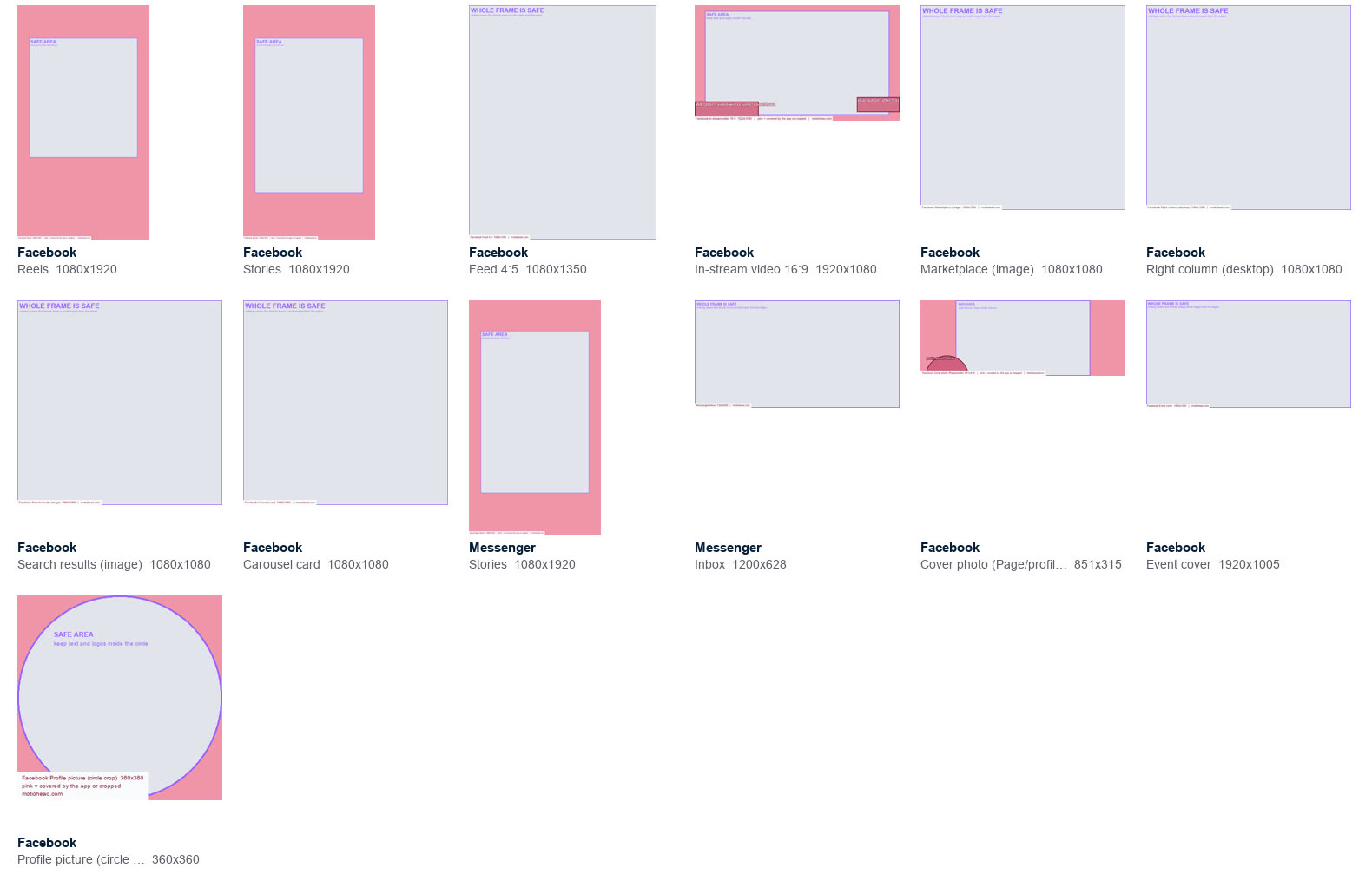 Everything in the Facebook and Messenger pack
