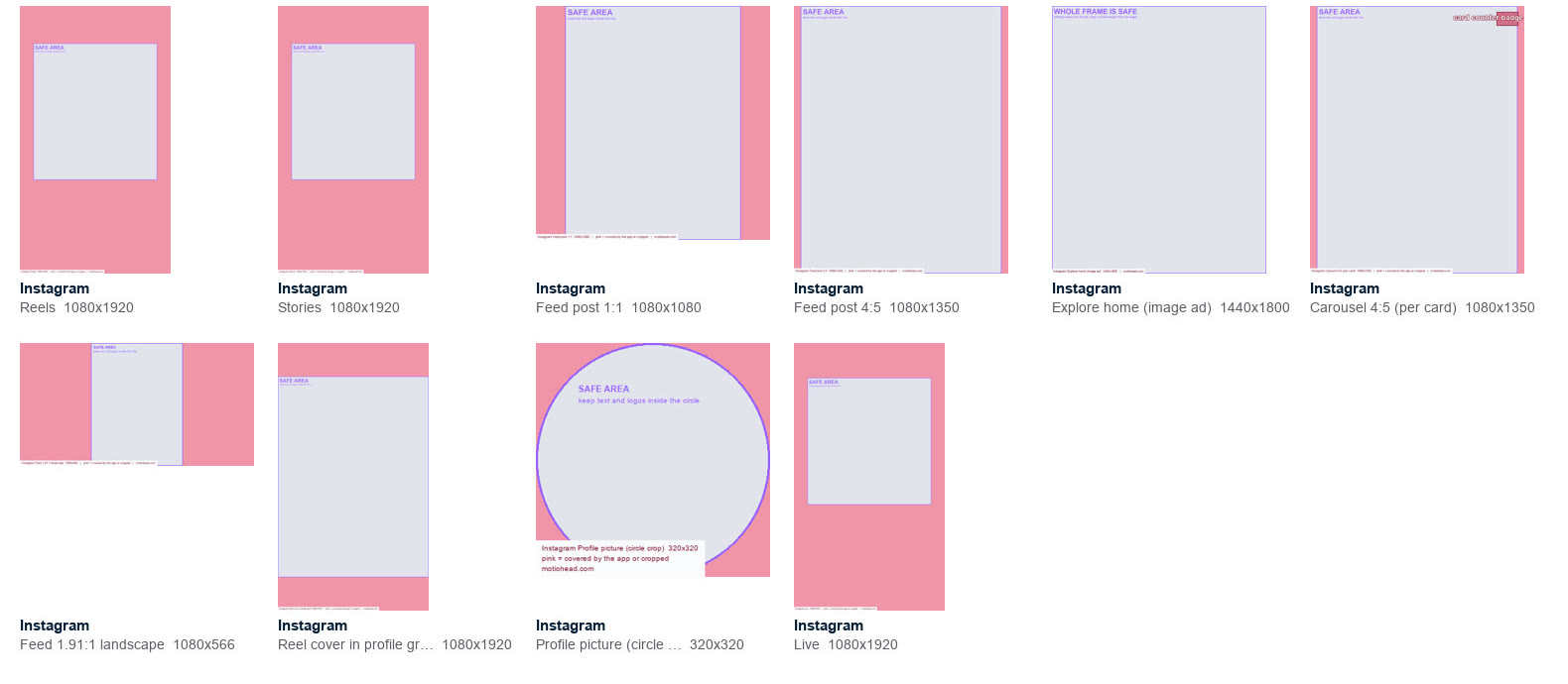 Everything in the Instagram pack